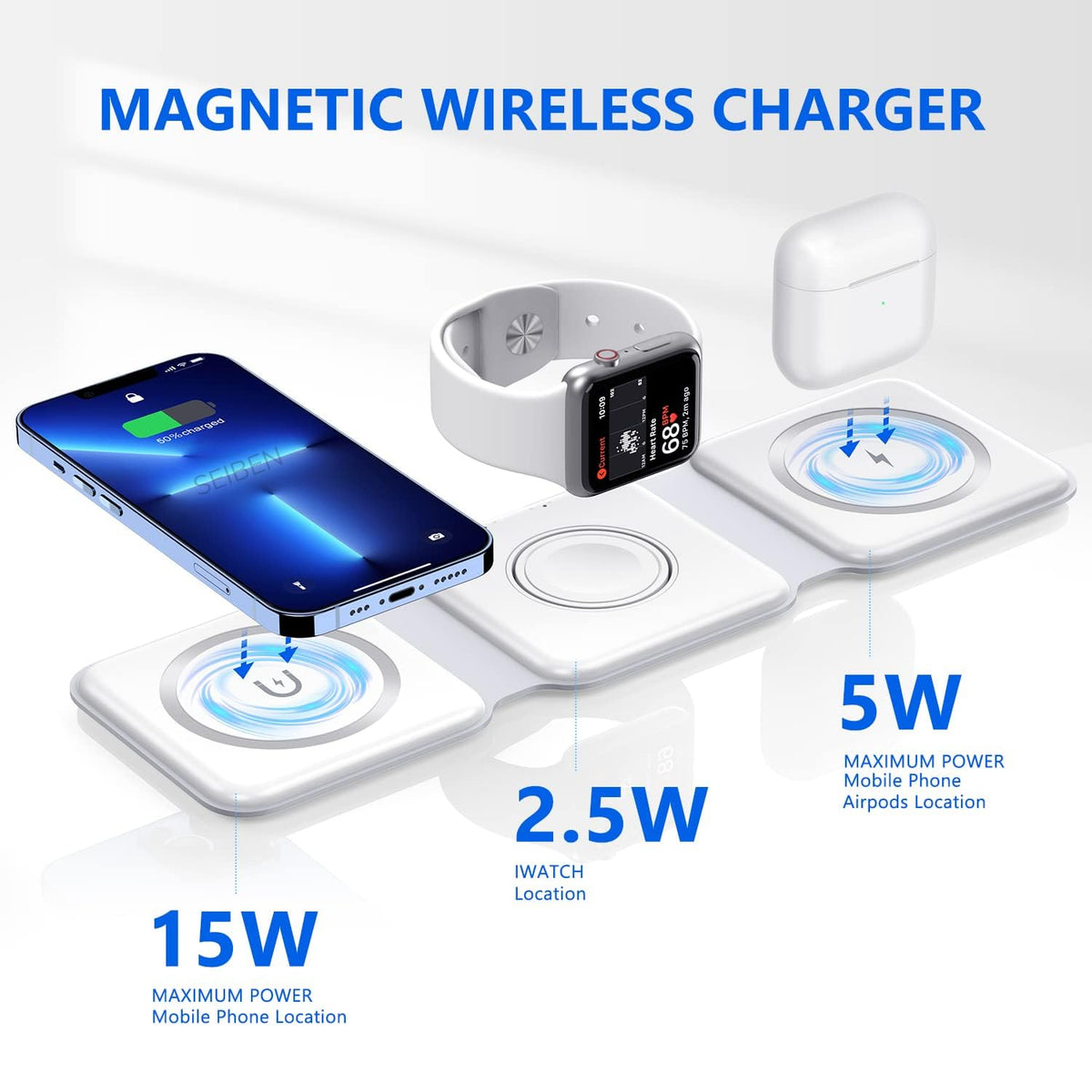 3 IN ONE FOLDABLE CHARGER