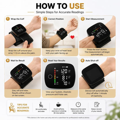 Digital Wrist Blood Pressure Monitor