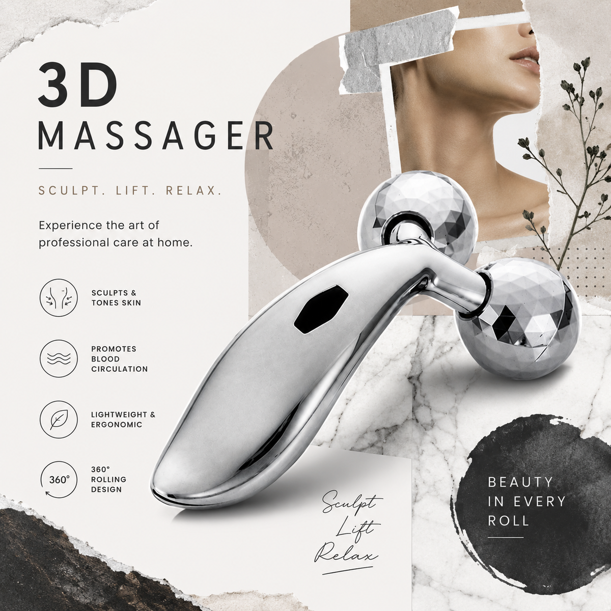 SILVER 3D MASSAGER