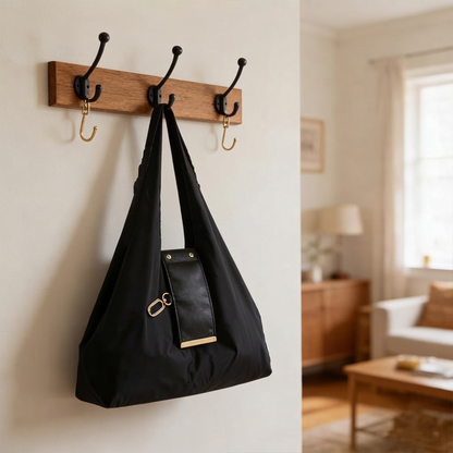 Foldable Tote Bag with Keychain