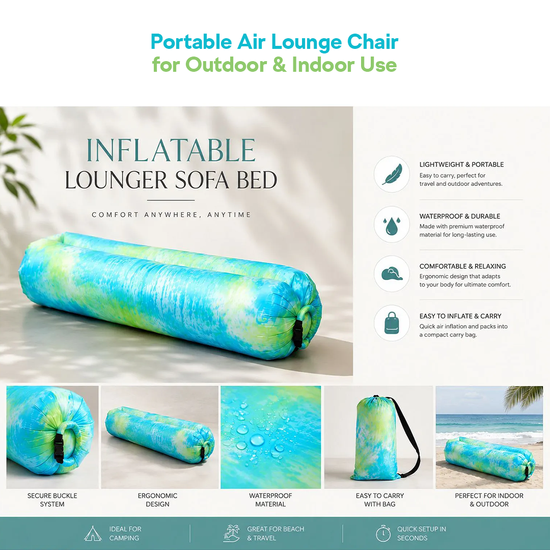 Inflatable Lounger Sofa Bed
