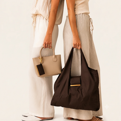 Foldable Tote Bag with Keychain