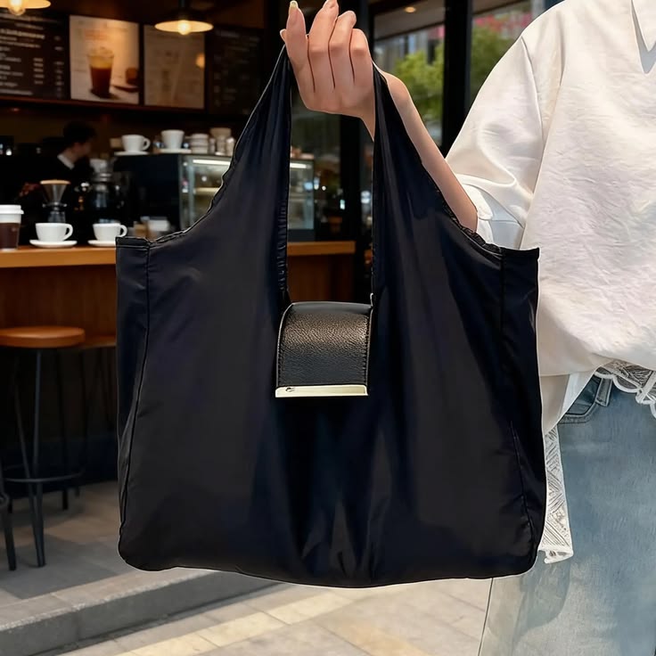 Foldable Tote Bag with Keychain