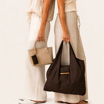 Foldable Tote Bag with Keychain