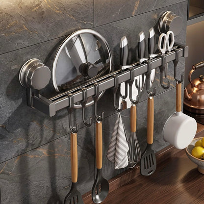 8 Hook Wall Mounted Hook Rack