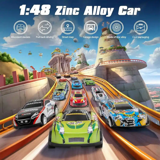 48 Piece Pull Back Car Set