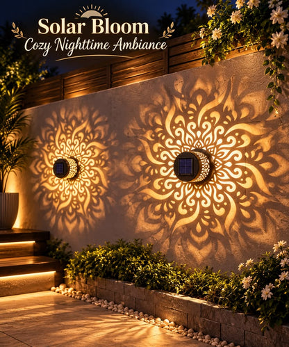 Solar Fence Light Mandala
